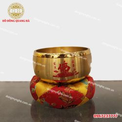 Chuông bát bằng đồng phong cách truyền thống tinh xảo