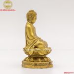 Phật A Di Đà đồng vàng nguyên chất cao 9cm