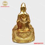 Tượng Phật Quan Âm Bằng Đồng Mạ Vàng 24k Từ Bi Cứu Khổ Cứu Nạn