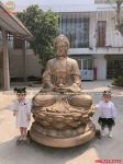 Tượng Phật A Di Đà bằng đồng cao 1m5
