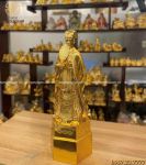 Tượng Khổng Minh Gia Cát Lượng dát vàng 9999 cao 70cm