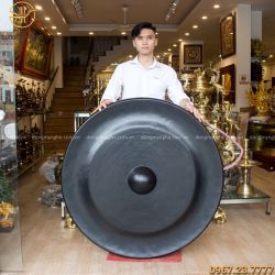 Chiêng đồng đường kính 1m1 nặng 66kg màu sắc độc đáo
