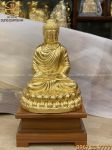 Pho tượng Phật Thích Ca bằng đồng cao 40cm thếp vàng 9999