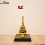 Quà lưu niệm cột cờ Hà Nội mạ vàng 24k độc đáo tinh xảo