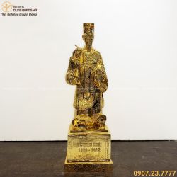Tượng Nguyễn Trãi bằng đồng mạ vàng đẹp tinh xảo trang nghiêm