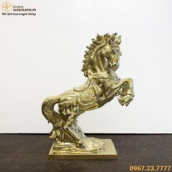 Tượng Ngựa hí phong phong thủy tài lộc bằng đồng Catut