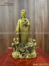 Tượng Phật Adida cưỡi mây kích thước 36x18x14cm nặng 4kg