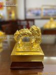 Ấn Kỳ Lân bằng đồng thếp vàng 9999 đẹp tráng lệ