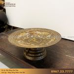 Mâm bồng bằng đồng chữ Phúc khảm tam khí đẹp mà sang