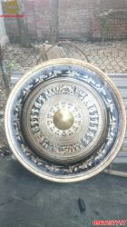 Chiêng đồng mang họa tiết của trống đồng cực đẹp, giá rẻ
