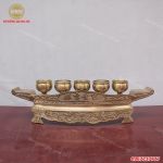 Bộ chén thờ bằng đồng vàng mộc 5 chiếc giá rẻ tại Hà Nội