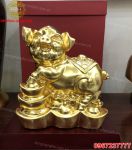Tượng heo mạ vàng 24k cực đẹp giá rẻ tại Hà Nội