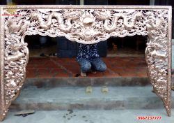 Mẫu cửa võng nhà thờ họ bằng đồng đỏ