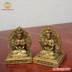 Tượng Phật Quan Âm nghìn mắt nghìn tay 2 mặt