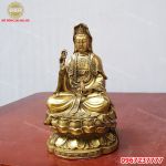 Tượng Phật Quan Âm Bồ Tát ngồi thiền trên đài sen