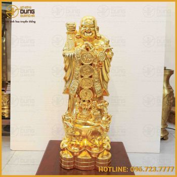 Dịch vụ dát vàng tượng gỗ cho khách hàng