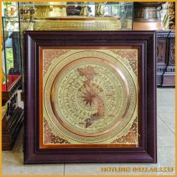 Mặt trống đồng đỏ CNC kích thước 80x80cm