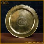 Mâm đồng vàng chữ Phúc đường kính 60cm nặng 3,1kg