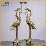 Hạc thờ bằng đồng catut cao 50cm