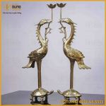 Hạc thờ bằng đồng catut cao 50cm