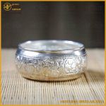 Bộ trầu cau 5 quả mạ bạc cao cấp