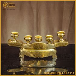 Ngai chén đồng vàng catut đầy đủ kích thước
