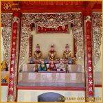 Cửa võng tứ linh đồng vàng chế tác tinh xảo