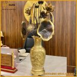 Hoa sen đồng làm màu giả cổ