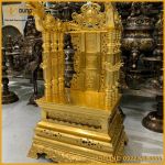 Ngai thờ gia tiên đẹp bằng đồng thếp vàng 9999