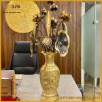 Hoa sen đồng làm màu giả cổ
