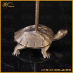 Hạc thờ đồng vàng hun cao 60cm