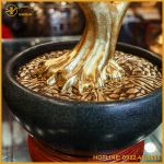 Cây đào đồng vàng mạ vàng cao 75cm