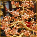 Cây đào đồng vàng mạ vàng cao 75cm