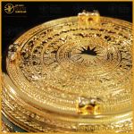 Quà tặng trống đồng vàng mạ vàng đường kính 25cm