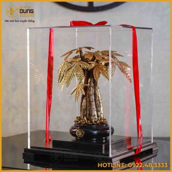 Cây kim tiền mạ vàng kích thước 37x27x27cm