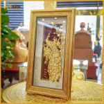 Tranh phú quý cát tường bằng đồng dát vàng kích thước 31x45cm