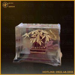 Quà tặng cây kim tiền mạ vàng cao cấp