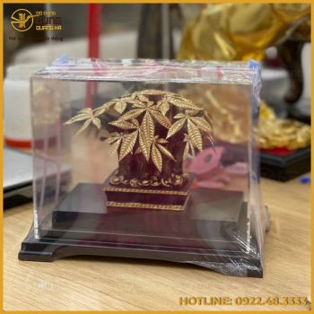 Quà tặng cây kim tiền mạ vàng cao cấp
