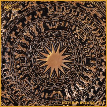 Mặt trống đồng bằng đồng đỏ mộc