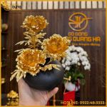 Quà tặng hoa hồng mạ vàng cao cấp