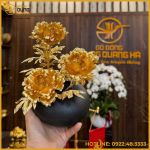 Quà tặng hoa hồng mạ vàng cao cấp