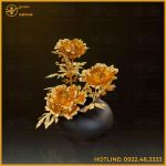 Quà tặng hoa hồng mạ vàng cao cấp