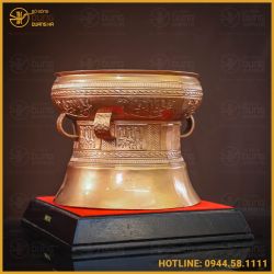 Quả trống đồng bằng đồng đỏ mộc đầy đủ kích thước
