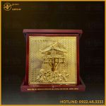 Tranh lưu niệm chùa Một Cột bằng đồng
