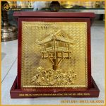 Tranh lưu niệm chùa Một Cột bằng đồng