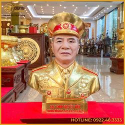 Tượng chân dung cụ ông bằng đồng đúc thủ công tinh xảo