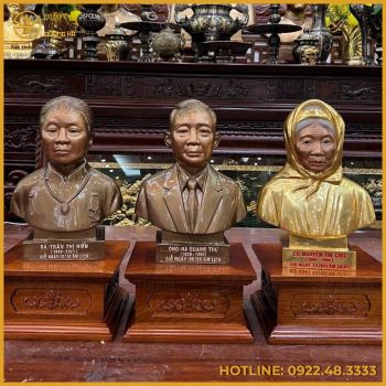 Bộ sưu tập tượng chân dung bán thân bằng đồng cao cấp