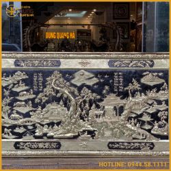 Tranh Đồng Quê đồng vàng mạ vàng