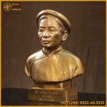 Tượng truyền thần cụ bà đồng đỏ làm màu cao 42cm hàng đặt riêng của khách