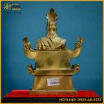 Tượng Lạc Long Quân đồng vàng cao 28cm